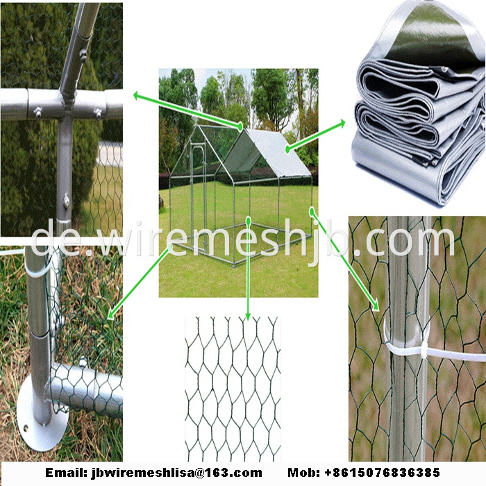 Hexagonal Mesh Chicken Cage House